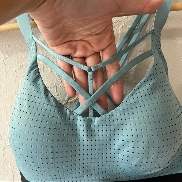 Victoria Secret Strappy Sports Bra Blue 34B - Picture 3 of 9